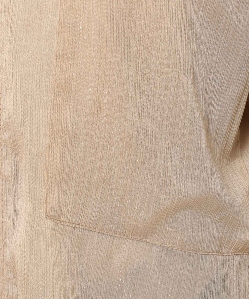 mysty woman（ミスティウーマン）の「ラメシアーパーカー　104433（パーカー・レディース・チャコールグレー/ブルー系その他/ライトベージュ・FREE）」の9枚目の写真