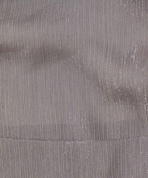 mysty woman（ミスティウーマン）の「ラメシアーパーカー　104433（パーカー・レディース・チャコールグレー/ブルー系その他/ライトベージュ・FREE）」の4枚目の写真