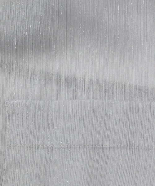 mysty woman（ミスティウーマン）の「ラメシアーパーカー　104433（パーカー・レディース・チャコールグレー/ブルー系その他/ライトベージュ・FREE）」の7枚目の写真