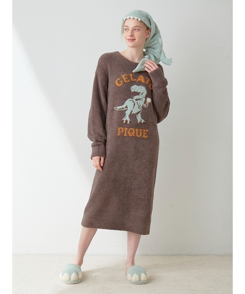 gelato pique Sleep(ジェラートピケスリープ)の「【Sleep】ダイナソー吸水ヘアキャップ(その他ボディ・ヘアケア・レディース・グリーン・FREE)」の11枚目の写真