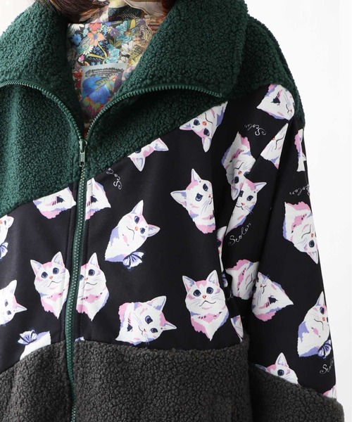 ScoLar（スカラー）の「133734：ネコor花柄パッチワーク風