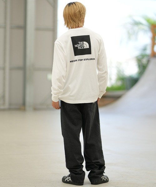 THE NORTH FACE(ザノースフェイス)の「THE NORTH FACE ザ・ノース・フェイス 長袖 Tシャツ ロングスリーブバックスクエアロゴティー NT32442(Tシャツ/カットソー・メンズ・ネイビー/グリーン/ホワイト/ブラック/ホワイト×グレー/スモークグレー/ブラック×ブラック/クリアブルー/ホワイト×ブラック/ミックスグレー/ホワイト×イエロー・M/L/XL/S/XXL)」の15枚目の写真