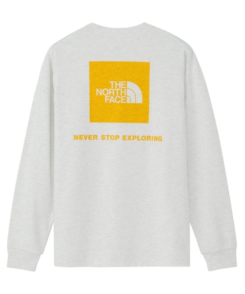 THE NORTH FACE(ザノースフェイス)の「THE NORTH FACE ザ・ノース・フェイス 長袖 Tシャツ ロングスリーブバックスクエアロゴティー NT32442(Tシャツ/カットソー・メンズ・ネイビー/グリーン/ホワイト/ブラック/ホワイト×グレー/スモークグレー/ブラック×ブラック/クリアブルー/ホワイト×ブラック/ミックスグレー/ホワイト×イエロー・M/L/XL/S/XXL)」の16枚目の写真