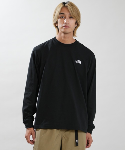 THE NORTH FACE(ザノースフェイス)の「THE NORTH FACE ザ・ノース・フェイス 長袖 Tシャツ ロングスリーブバックスクエアロゴティー NT32442(Tシャツ/カットソー・メンズ・ネイビー/グリーン/ホワイト/ブラック/ホワイト×グレー/スモークグレー/ブラック×ブラック/クリアブルー/ホワイト×ブラック/ミックスグレー/ホワイト×イエロー・M/L/XL/S/XXL)」の22枚目の写真