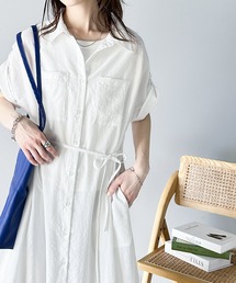 機能性×こなれ大人カジュアル。エアリータッチシャツワンピース