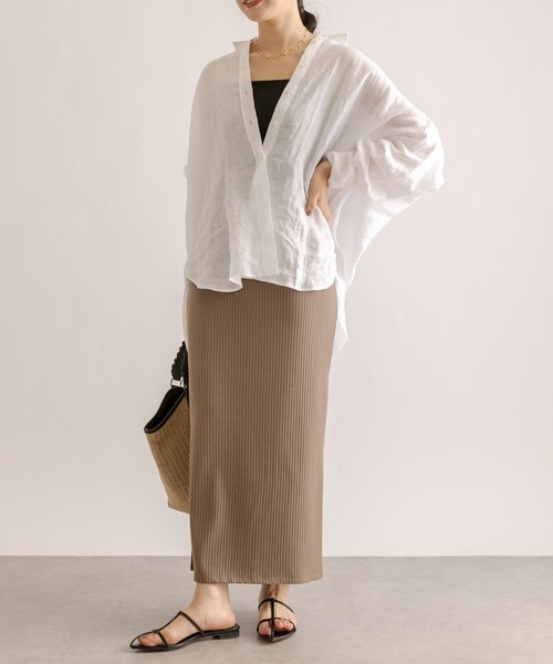 RIVE DROITE（リヴドロワ）の「リブカットタイトスカート（スカート・レディース・ホワイト系その他/ブラック/カーキ・36/38/40）」の21枚目の写真