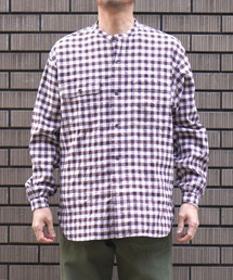 BROOKLYN OVERALL | スタンドカラーチェックシャツ(シャツ/ブラウス)