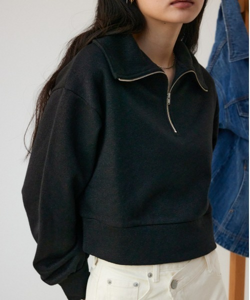 セール】ラメ裏毛ジップアップトップス（スウェット）｜AZUL BY MOUSSY