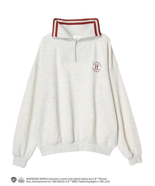 Green Parks(グリーンパークス)の「ハリーポッター/ハーフジップ裏毛プルオーバー(スウェット・レディース・ブルー/イエロー/レッド/グリーン・FREE)」の6枚目の写真