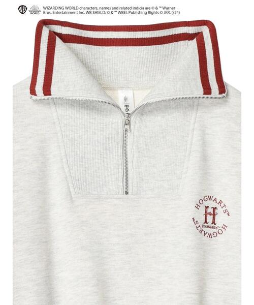 Green Parks(グリーンパークス)の「ハリーポッター/ハーフジップ裏毛プルオーバー(スウェット・レディース・ブルー/イエロー/レッド/グリーン・FREE)」の8枚目の写真