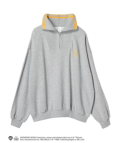 Green Parks(グリーンパークス)の「ハリーポッター/ハーフジップ裏毛プルオーバー(スウェット・レディース・ブルー/イエロー/レッド/グリーン・FREE)」の1枚目の写真