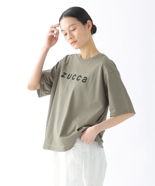 ZUCCa（ズッカ）の「メッシュT / Tシャツ / S（Tシャツ/カットソー・レディース・ホワイト/ブラック/カーキ・M size/X-SMALL）」の8枚目の写真
