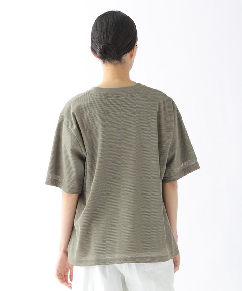 ZUCCa（ズッカ）の「メッシュT / Tシャツ / S（Tシャツ/カットソー・レディース・ホワイト/ブラック/カーキ・M size/X-SMALL）」の9枚目の写真