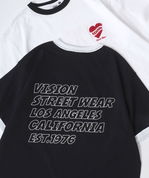VISION STREET WEAR(ヴィジョンストリートウェア)の「VISION STREET WEAR/ヴィジョンストリートウェア オーバーサイズ グラフィック バックプリント 半袖Tシャツ/リンガーT/レディース メンズ(Tシャツ/カットソー・メンズ・ホワイト/ホワイト系その他/ブラック/ブラック系その他2/ブラック系その他/ホワイト系その他2/ブラック系その他3/ホワイト系その他3/ホワイト系その他4/ホワイト系その他5/チャコール/ブラック系その他4・M/L/LL)」の10枚目の写真