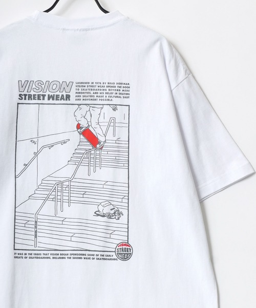 VISION STREET WEAR(ヴィジョンストリートウェア)の「VISION STREET WEAR/ヴィジョンストリートウェア オーバーサイズ グラフィック バックプリント 半袖Tシャツ/リンガーT/レディース メンズ(Tシャツ/カットソー・メンズ・ホワイト/ホワイト系その他/ブラック/ブラック系その他2/ブラック系その他/ホワイト系その他2/ブラック系その他3/ホワイト系その他3/ホワイト系その他4/ホワイト系その他5/チャコール/ブラック系その他4・M/L/LL)」の14枚目の写真