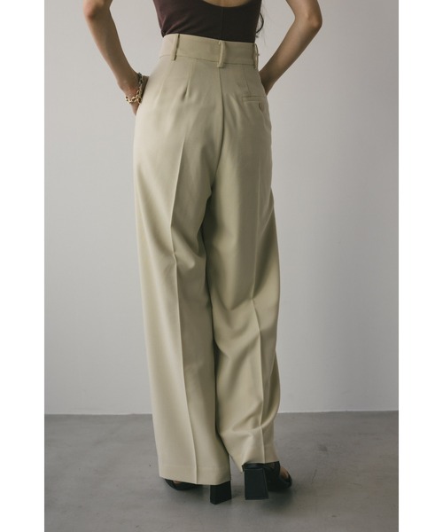 STYLEMIXER（スタイルミキサー）の「ベーシックツータックパンツ ロング（スラックス・レディース・ライトグレー/ネイビー/ミント/アイボリー・SMALL/MEDIUM）」の13枚目の写真