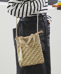 un dix cors | メタリック柄編みミニショルダーバッグ(ショルダーバッグ)