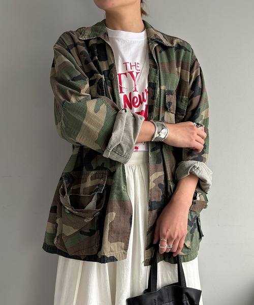 ROTHCO(ロスコ)の「(ROTHCO/ロスコ) BDUシャツジャケット(ブルゾン・レディース・オリーブ/カーキ・MEDIUM)」の9枚目の写真
