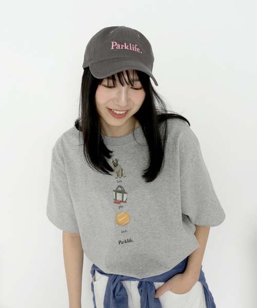 Seymour.（シーモア）の「【Seymour./シーモア】 "Parklife" EMBROIDERY CAP（キャップ・メンズ・グレー/グリーン・FREE）」の4枚目の写真