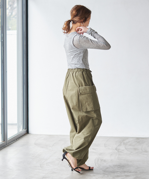 le（ル）の「【le / ル 】TENCEL LAYERED TOP（Tシャツ/カットソー・レディース・ホワイト/マルーン/グレー・FREE）」の7枚目の写真