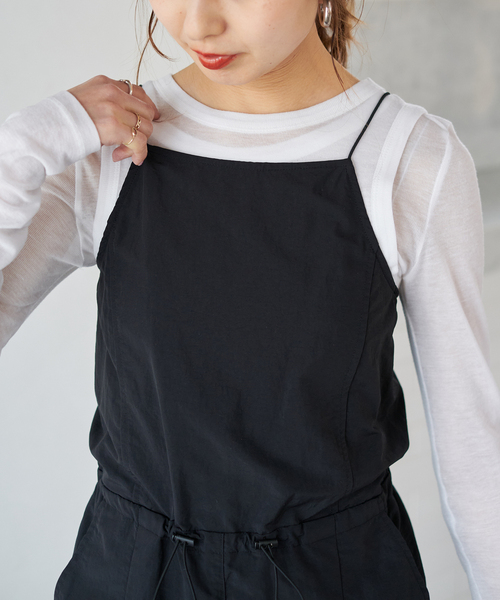 le（ル）の「【le / ル 】TENCEL LAYERED TOP（Tシャツ/カットソー・レディース・ホワイト/マルーン/グレー・FREE）」の20枚目の写真