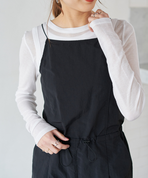 le（ル）の「【le / ル 】TENCEL LAYERED TOP（Tシャツ/カットソー・レディース・ホワイト/マルーン/グレー・FREE）」の22枚目の写真