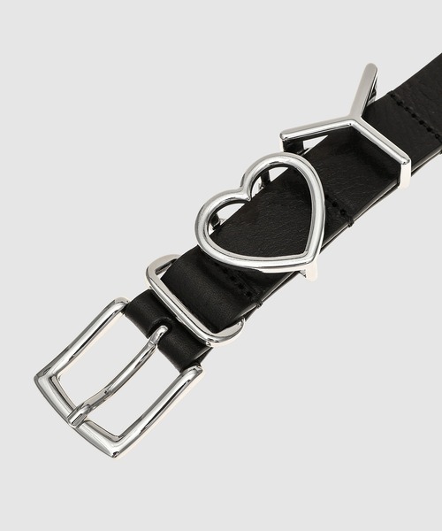 Y/Project（ワイプロジェクト）の「Y HEART BELT 25MM（ベルト・メンズ・ブラック・OS）」の2枚目の写真