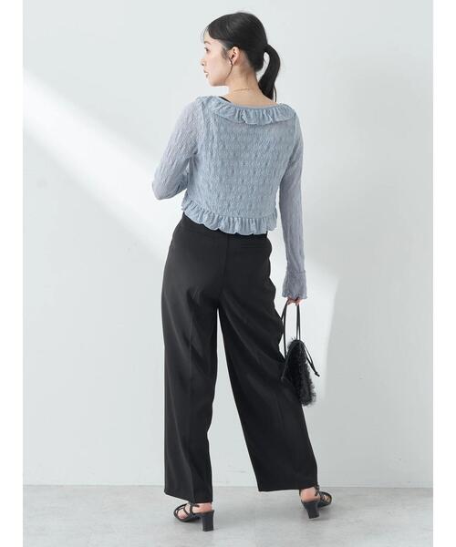 earth music&ecology（アースミュージックアンドエコロジー）の「フリルレースカーディガン（カーディガン/ボレロ・レディース・ホワイト/イエロー/ブルー・FREE）」の21枚目の写真