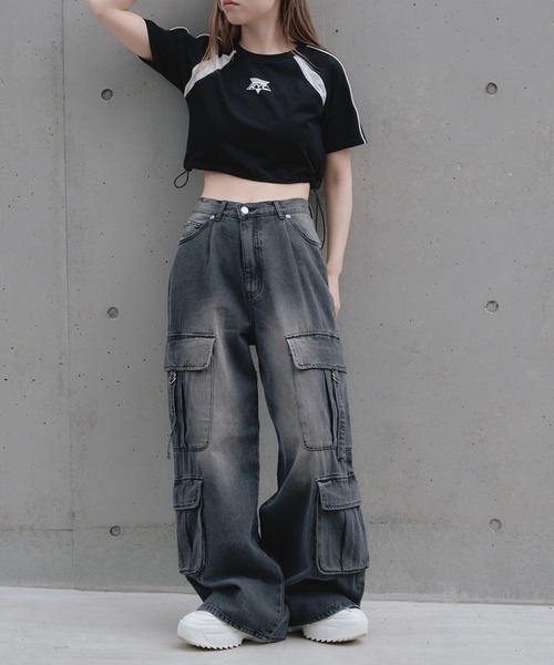RAEY★オーガニックワイドレッグカーゴジーンズ32新品 RAEY☆オーガニックワイドレッグカーゴジーンズ32新品 響きわたる