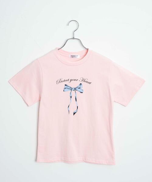 WOND(ウォンド)の「リボンプリントTシャツ(Tシャツ/カットソー・レディース・ホワイト/ピンク・FREE)」の15枚目の写真