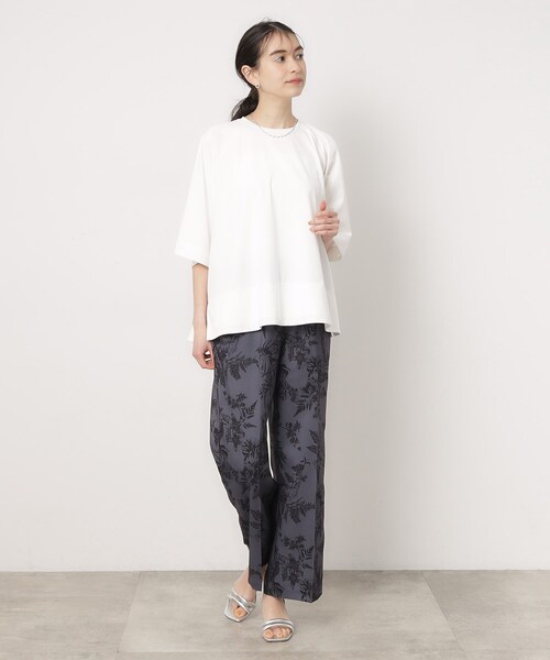 OPAQUE.CLIP（オペークドットクリップ）の「◆バックフハクドッキングAラインカットソー【洗濯機洗い可】（Tシャツ/カットソー・レディース・ホワイト/ブラック/ベージュ・38/42/40）」の18枚目の写真