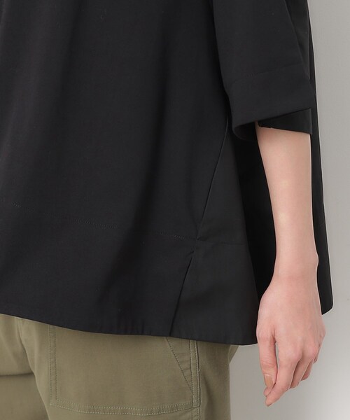 OPAQUE.CLIP（オペークドットクリップ）の「◆バックフハクドッキングAラインカットソー【洗濯機洗い可】（Tシャツ/カットソー・レディース・ホワイト/ブラック/ベージュ・38/42/40）」の15枚目の写真