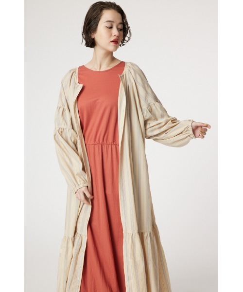 RODEO CROWNS WIDE BOWL(ロデオクラウンズワイドボウル)の「カフタンティアードワンピース(ワンピース・レディース・チャコールグレー/ベージュ系その他/オフホワイト・FREE)」の11枚目の写真