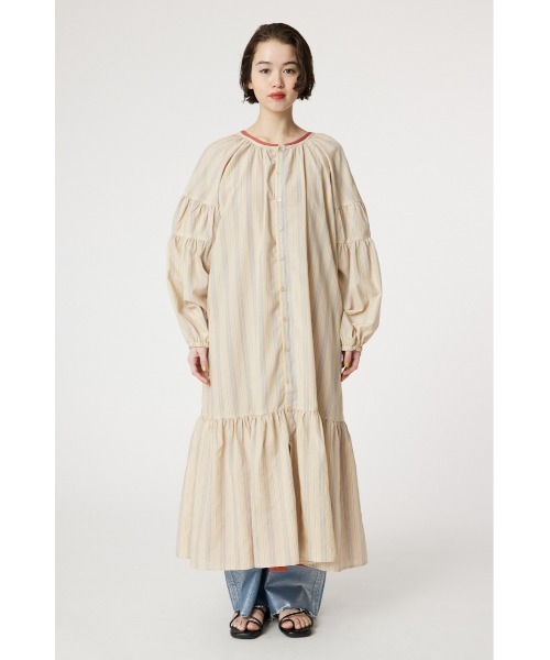 RODEO CROWNS WIDE BOWL(ロデオクラウンズワイドボウル)の「カフタンティアードワンピース(ワンピース・レディース・チャコールグレー/ベージュ系その他/オフホワイト・FREE)」の12枚目の写真