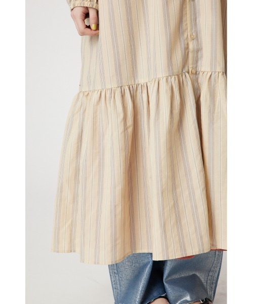 RODEO CROWNS WIDE BOWL(ロデオクラウンズワイドボウル)の「カフタンティアードワンピース(ワンピース・レディース・チャコールグレー/ベージュ系その他/オフホワイト・FREE)」の9枚目の写真