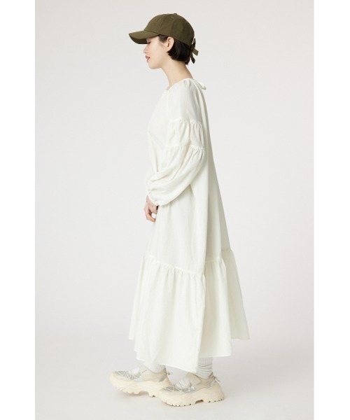 RODEO CROWNS WIDE BOWL(ロデオクラウンズワイドボウル)の「カフタンティアードワンピース(ワンピース・レディース・チャコールグレー/ベージュ系その他/オフホワイト・FREE)」の16枚目の写真