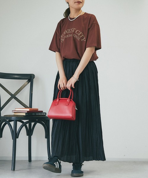 un dix cors（アンディコール）の「ワッシャースカート（スカート・レディース・グレー/ブラック/オレンジ・FREE）」の20枚目の写真