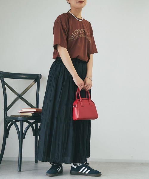 un dix cors（アンディコール）の「ワッシャースカート（スカート・レディース・グレー/ブラック/オレンジ・FREE）」の21枚目の写真