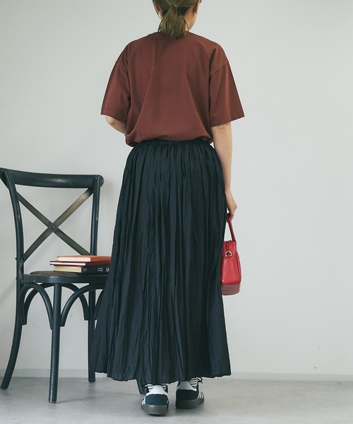 un dix cors（アンディコール）の「ワッシャースカート（スカート・レディース・グレー/ブラック/オレンジ・FREE）」の22枚目の写真