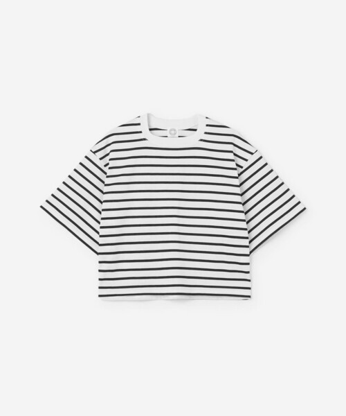ORCIVAL（オーシバル）の「ORCIVAL | スクエアネック半袖Tシャツ WOMEN（Tシャツ/カットソー・レディース・ブラック/グレー系その他/ホワイト/ブラック系その他・2）」の9枚目の写真