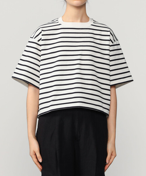 ORCIVAL（オーシバル）の「ORCIVAL | スクエアネック半袖Tシャツ WOMEN（Tシャツ/カットソー・レディース・ブラック/グレー系その他/ホワイト/ブラック系その他・2）」の6枚目の写真