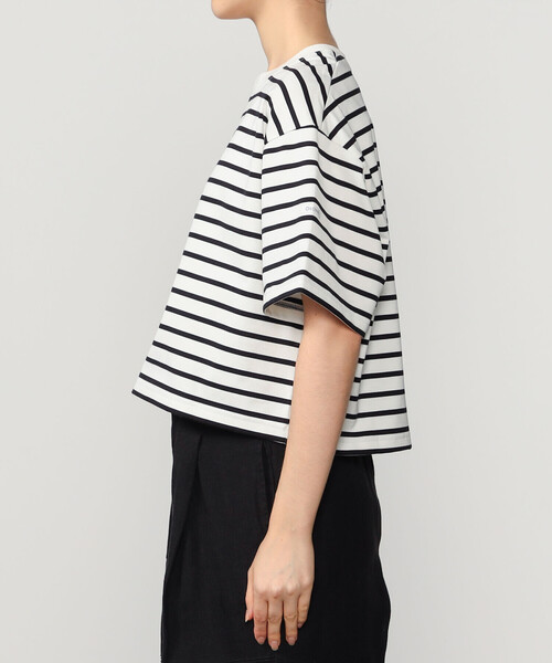 ORCIVAL（オーシバル）の「ORCIVAL | スクエアネック半袖Tシャツ WOMEN（Tシャツ/カットソー・レディース・ブラック/グレー系その他/ホワイト/ブラック系その他・2）」の8枚目の写真