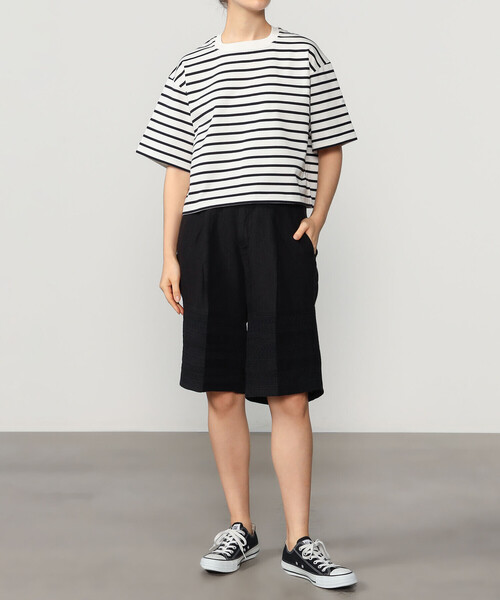ORCIVAL（オーシバル）の「ORCIVAL | スクエアネック半袖Tシャツ WOMEN（Tシャツ/カットソー・レディース・ブラック/グレー系その他/ホワイト/ブラック系その他・2）」の5枚目の写真