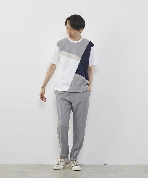 MEN'S MELROSE(メンズメルローズ)の「マーセライズドスムーステクニカルクルーネックTシャツ(Tシャツ/カットソー・メンズ・ホワイト/ベージュ・3/4/2)」の16枚目の写真