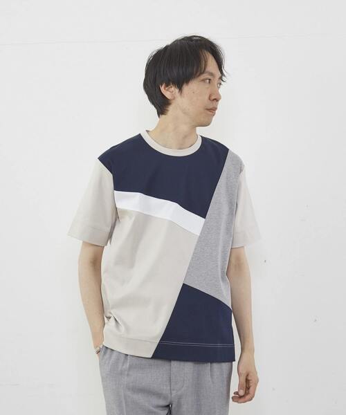 MEN'S MELROSE(メンズメルローズ)の「マーセライズドスムーステクニカルクルーネックTシャツ(Tシャツ/カットソー・メンズ・ホワイト/ベージュ・3/4/2)」の19枚目の写真