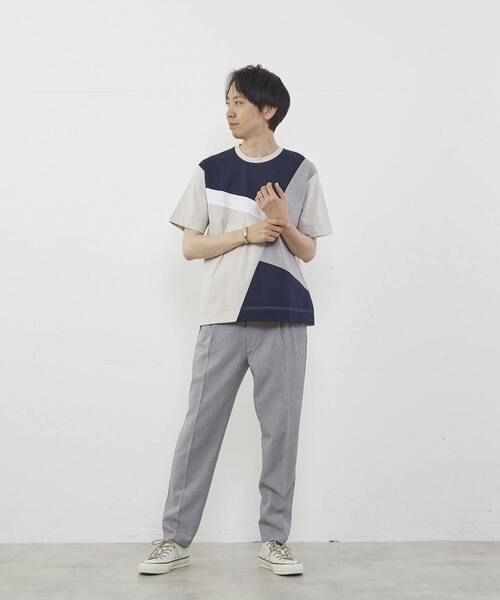 MEN'S MELROSE(メンズメルローズ)の「マーセライズドスムーステクニカルクルーネックTシャツ(Tシャツ/カットソー・メンズ・ホワイト/ベージュ・3/4/2)」の20枚目の写真