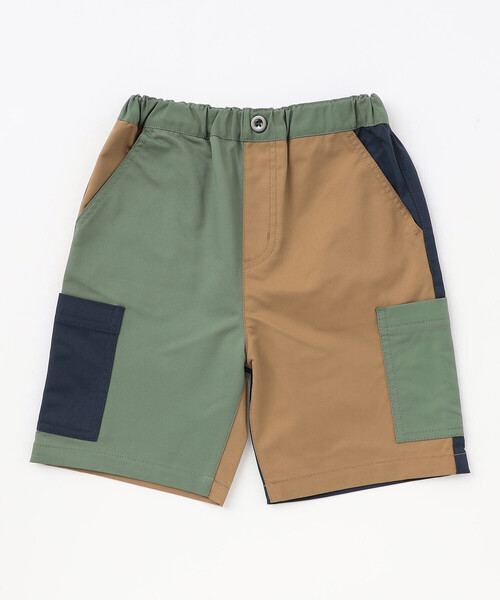 COMME CA ISM（コムサイズム）の「パッチワークパンツ（その他パンツ・キッズ・カーキ/グリーン・100cm/110cm/150cm/140cm/130cm/120cm）」の3枚目の写真