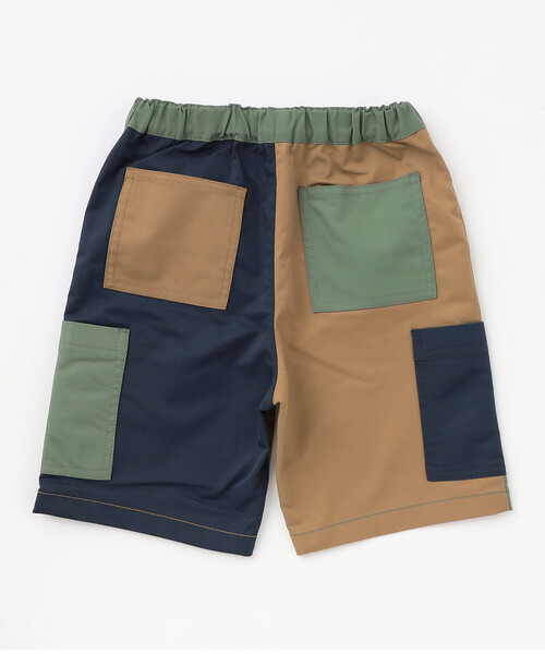 COMME CA ISM（コムサイズム）の「パッチワークパンツ（その他パンツ・キッズ・カーキ/グリーン・100cm/110cm/150cm/140cm/130cm/120cm）」の4枚目の写真