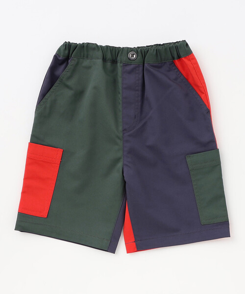 COMME CA ISM（コムサイズム）の「パッチワークパンツ（その他パンツ・キッズ・カーキ/グリーン・100cm/110cm/150cm/140cm/130cm/120cm）」の5枚目の写真