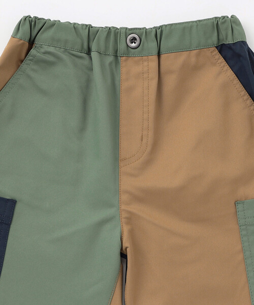 COMME CA ISM（コムサイズム）の「パッチワークパンツ（その他パンツ・キッズ・カーキ/グリーン・100cm/110cm/150cm/140cm/130cm/120cm）」の7枚目の写真